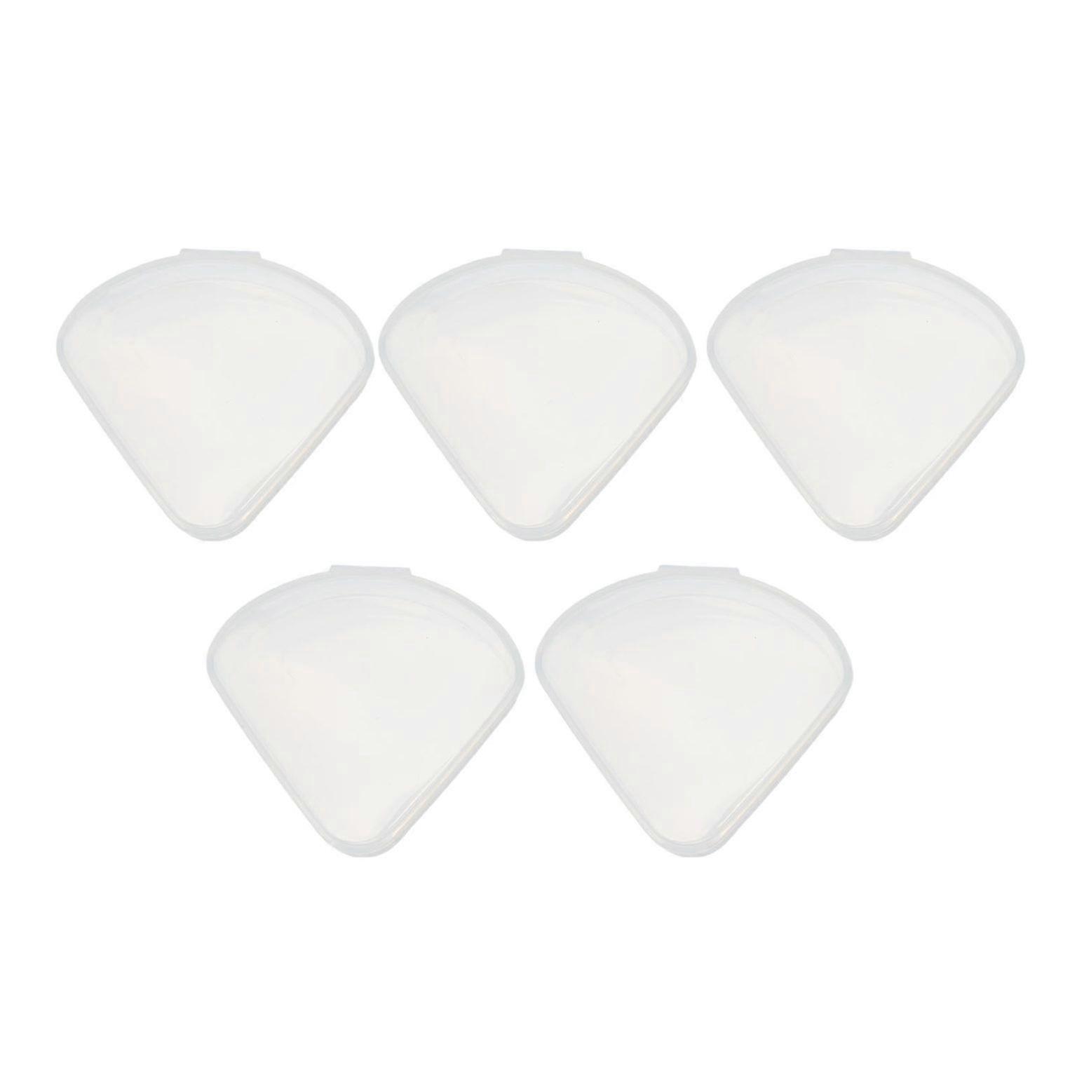 Triangle Makeup Puff Storage Box - Transparent Powder Puff Container