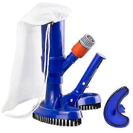Compact Underwater Pool Vacuum with Brush & Mesh Bag