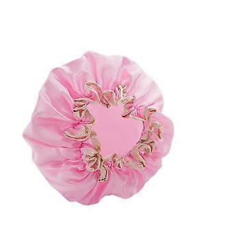 Luxury Waterproof Shower Cap Unisex Elasticated Reusable Salon Hat Protector