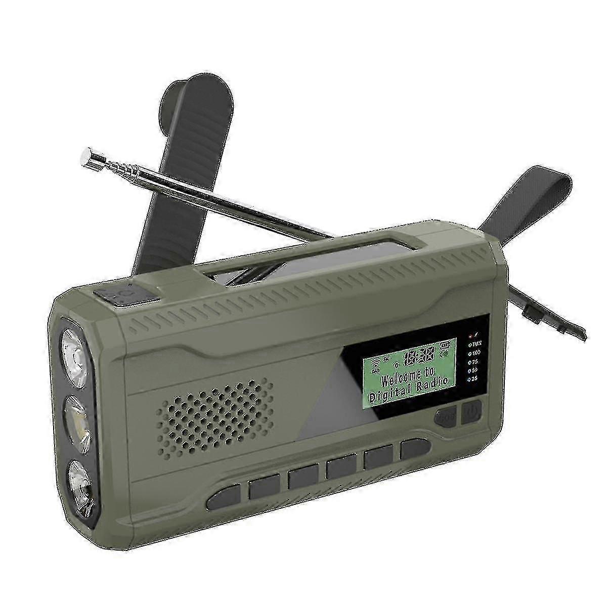 Dab / fm Bluetooth ραδιόφωνο έκτακτης ανάγκης ενσωματωμένο 4500mah μπαταρία φορητή ηλιακή καταγραφή ραδιοφώνου χεριών