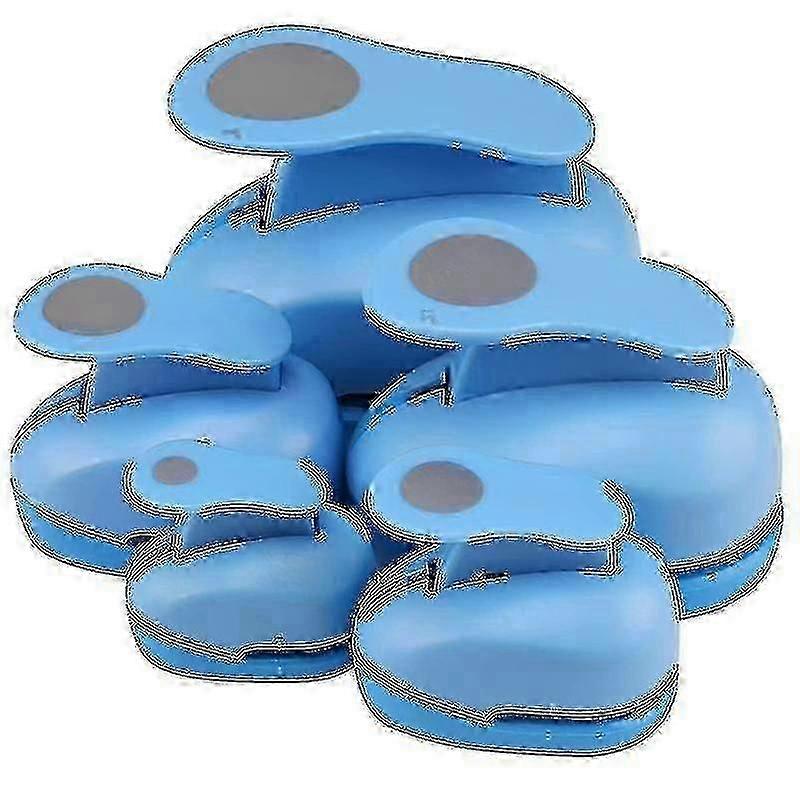 Circle Paper Punch, 5 Pcs Circle Punches For Paper Crafts, 5 Different Size Circle Hole Punch,rando Wr