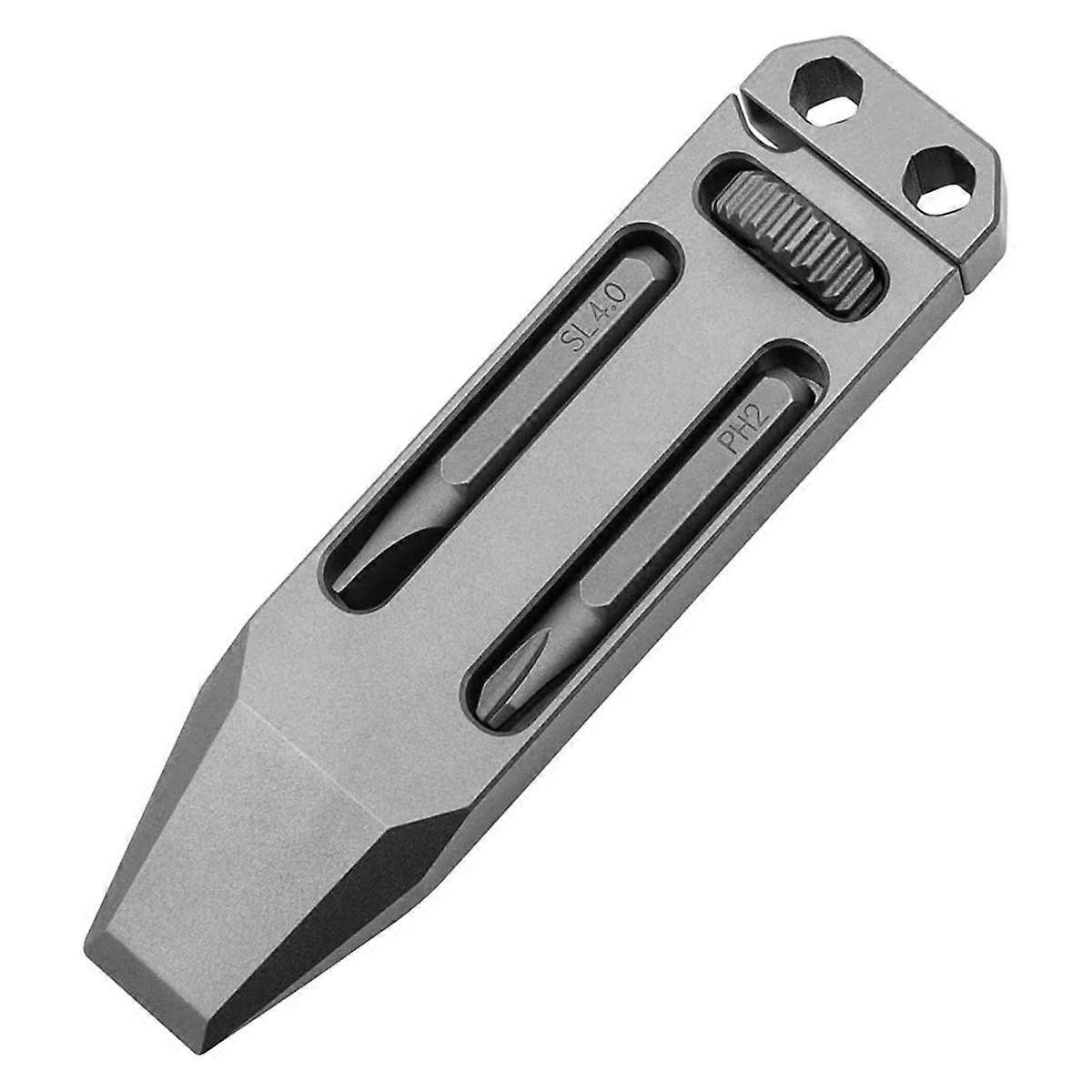 Titanium Alloy Mini Wrench Multi-Function Adjustable Wrench Portable Keychain Pocket Tool Pendant S