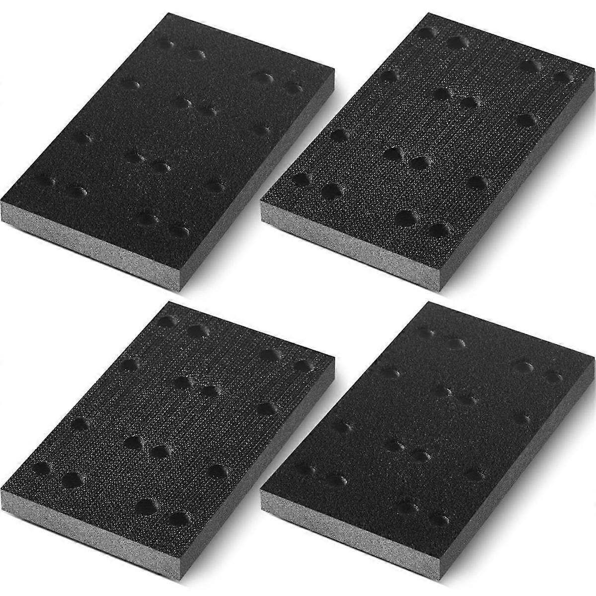 4 Pcs Soft Black Foam Sanding Pads Interface Sander Backing Pad for RS400 LS130 Sander