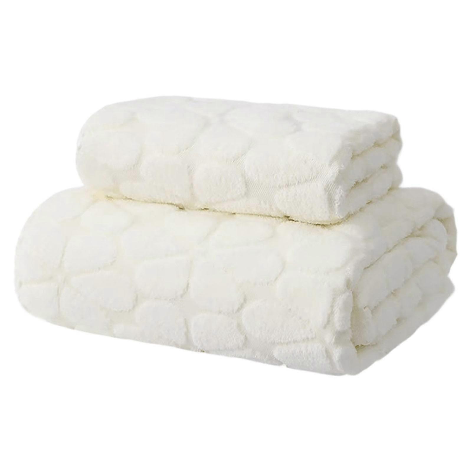Bath Towel And Towel Two-piece Set Made Of Fleece Thickened Turtle Back Fleece Soft Drying And Absorbent Practical