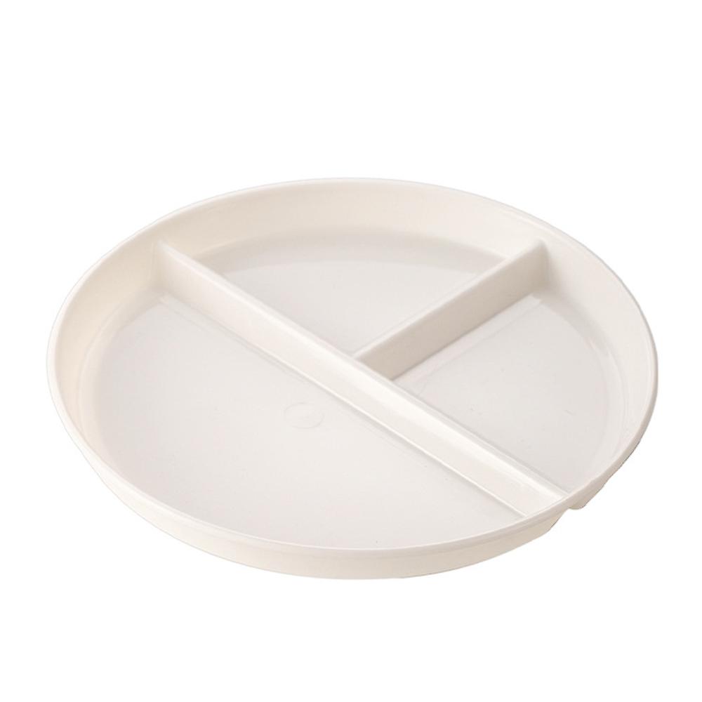 Portion control plate, reusable plastic divided plate with 3 compartments