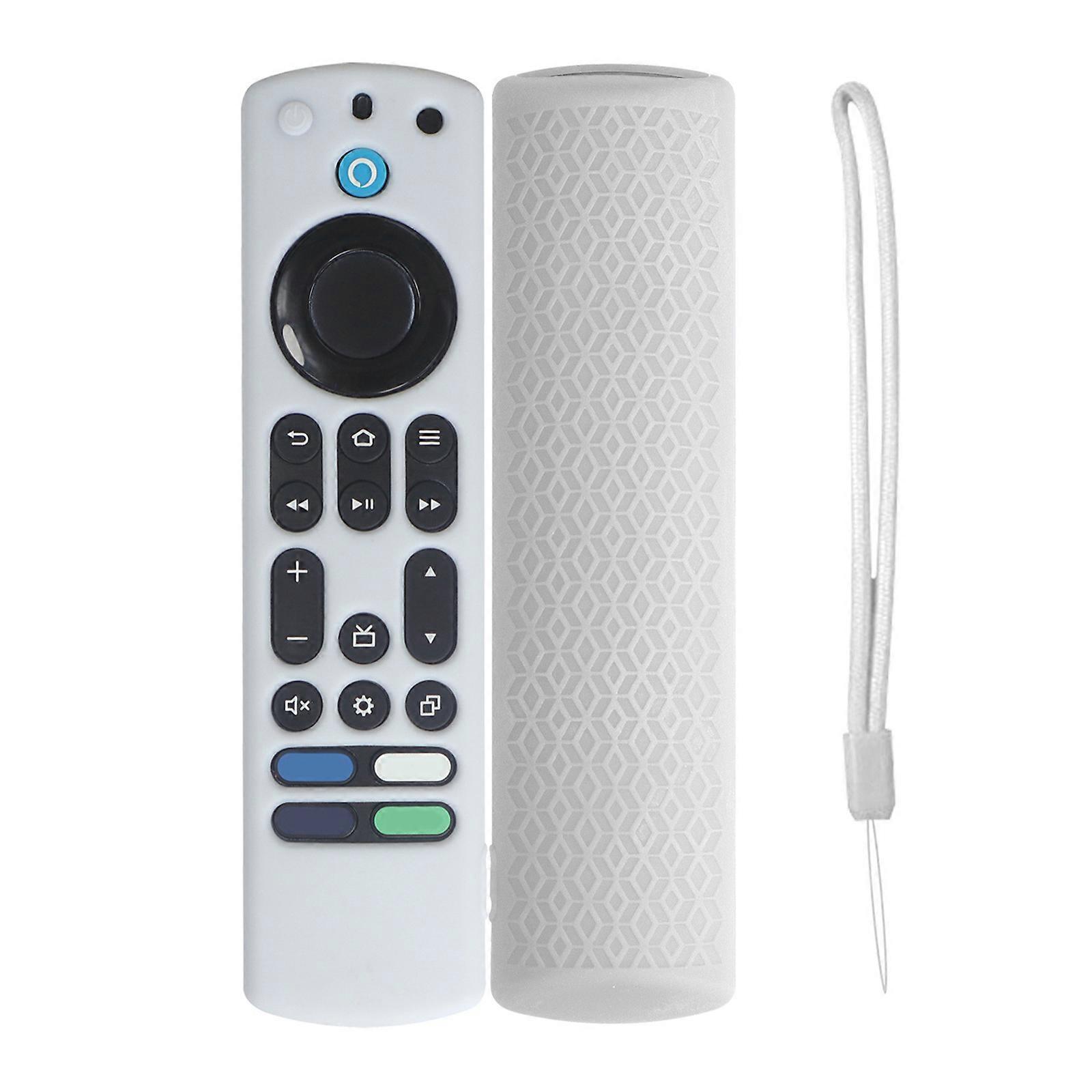 Ergonomic Silicone Sleeve For Television Controller Precise Cutout Case Lightweight Remote Protector White