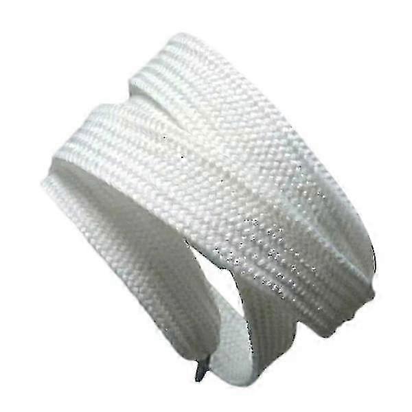 Lacci larghi unisex in poliestere, doppi, bianchi, 140 cm