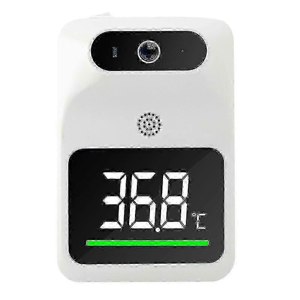 Infrared Thermometer Wall Mounted Non Contact Digital Forehead Thermometer White f54