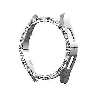 Case For Watch 6 40mm, Glitter Bumper Cover Rugged Pc Protective Smartwatch Bezel Cover For Watch 6 For Galaxy Watch 6 40mm 3pcs Silver