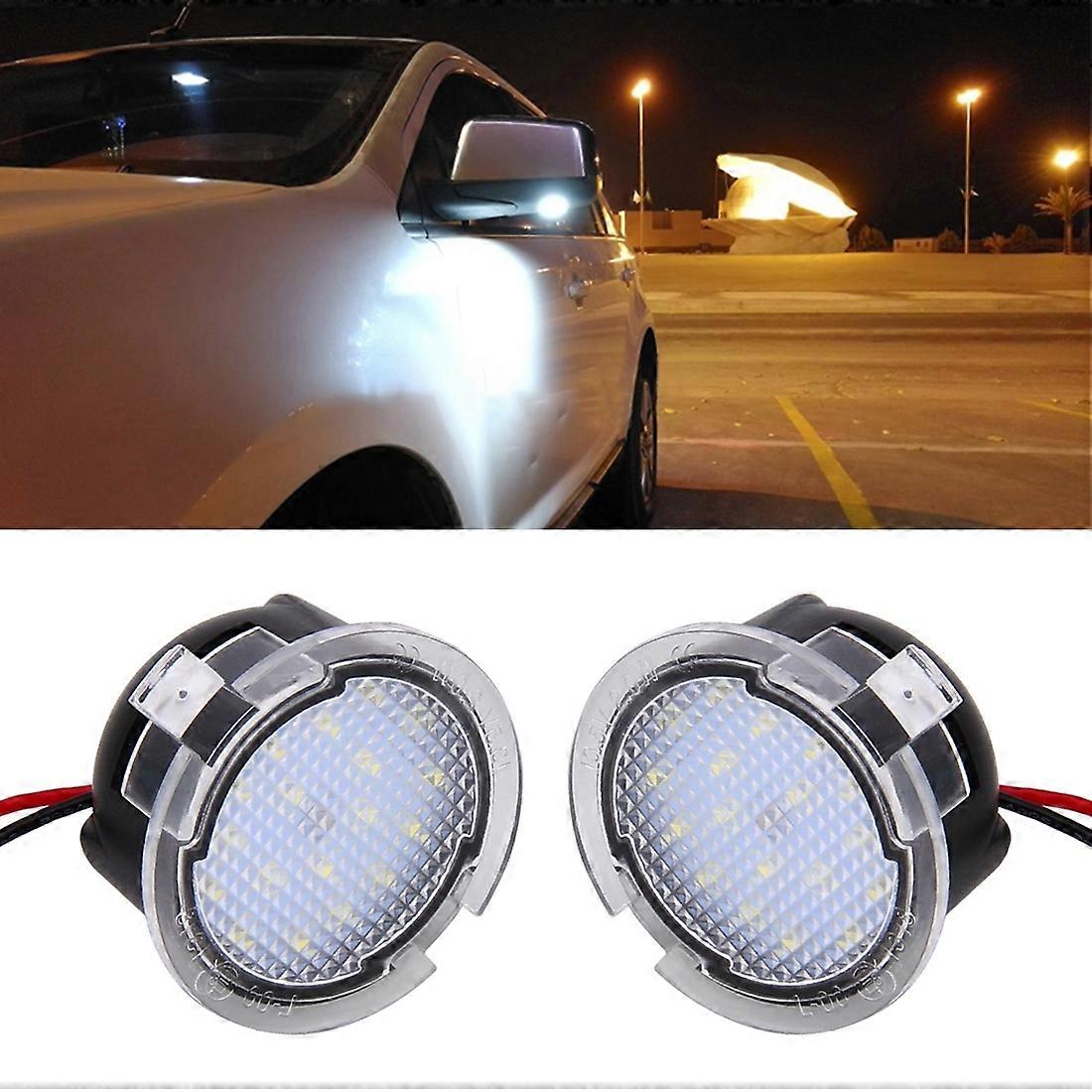 2 PCS 18-LED Side Rear View Mirror Puddle Lights Lamp