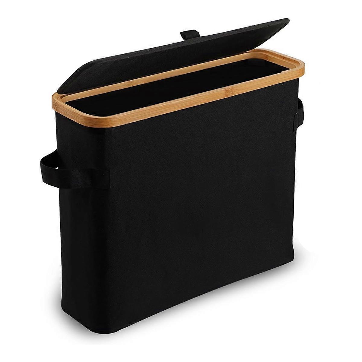 Bambu wc-paperin säilytys WC-paperiteline bambukannella musta