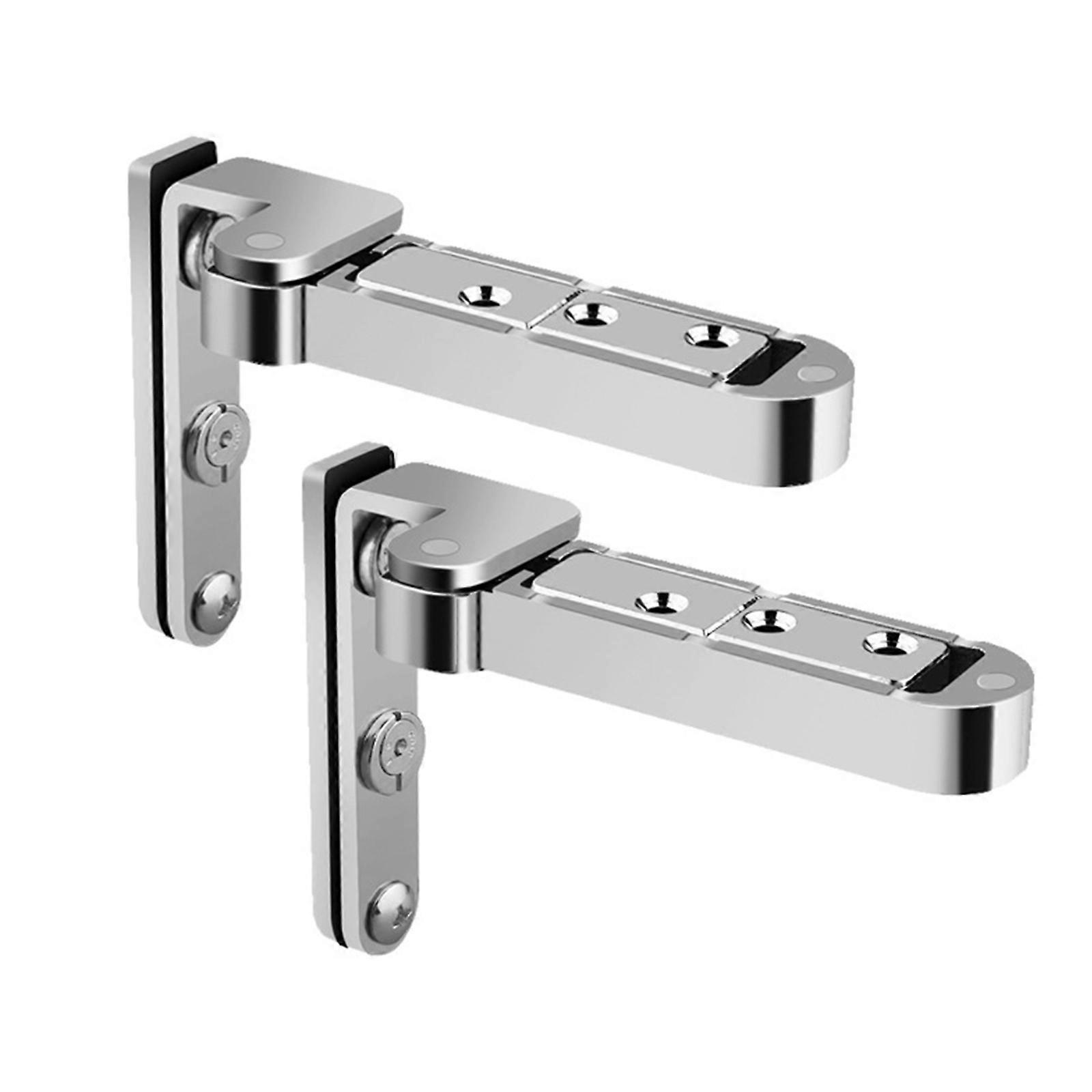 Invisible Door Hinges Concealed Designs Door Hinges Invisible Hinges Set Noiseless Movement Simple Installation for Home  Silver