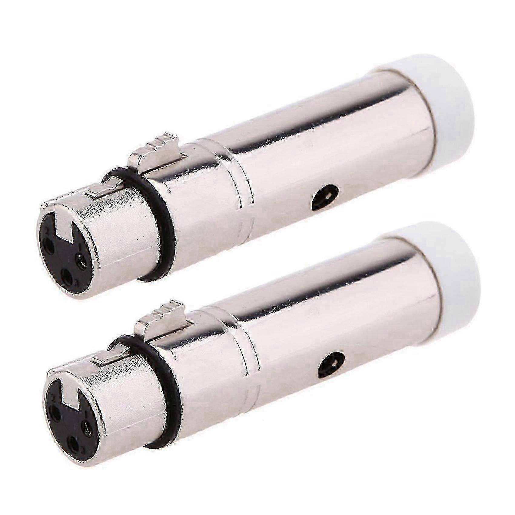 2x Wireless Receiver Female Xlr Led Lighting For Stage Party Light, 2.4g Ism Dmx512 Controller