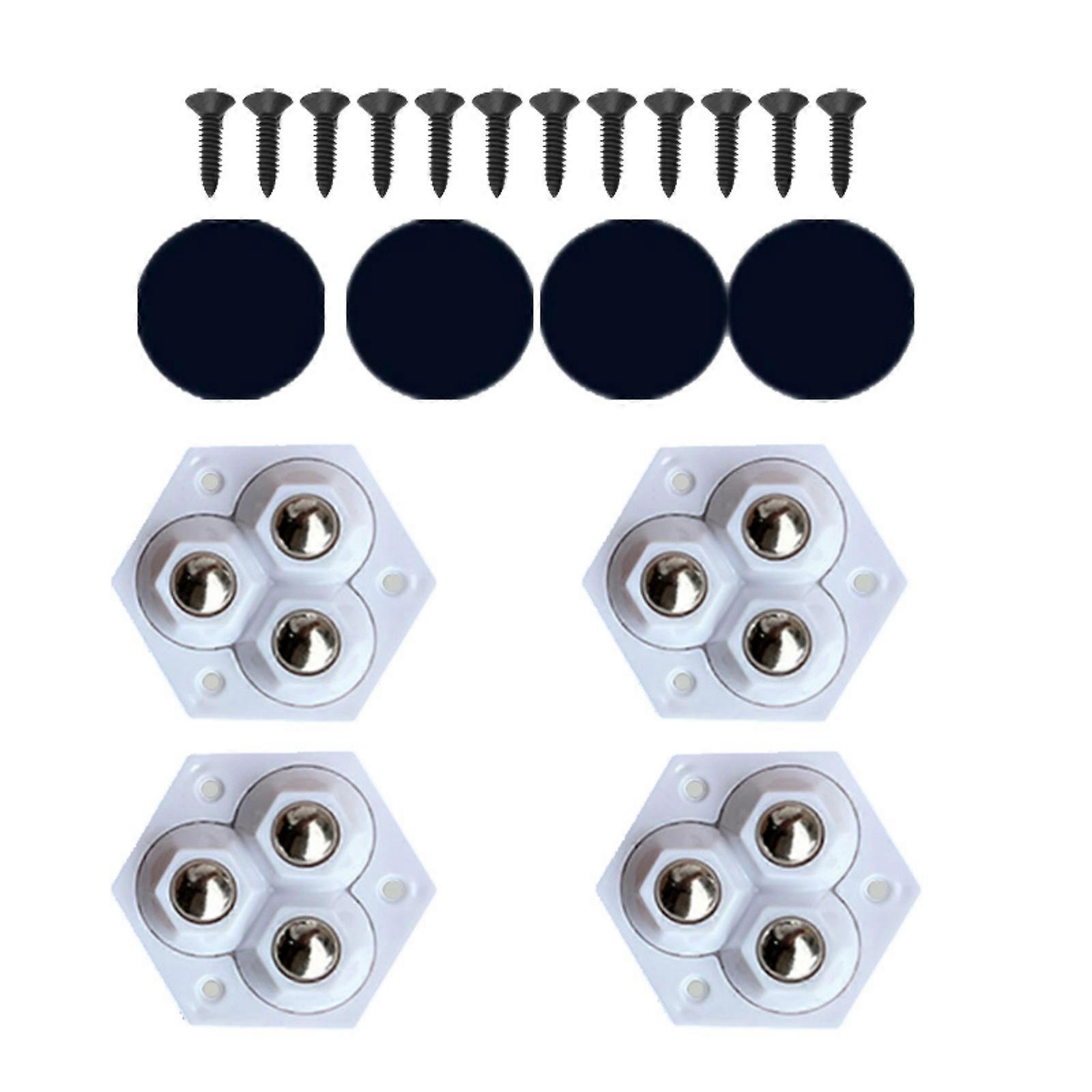 4 قطع عجلات صغيرة متدحرجة عصا أسطوانة أثاث صغيرة لسهولة حركة أجهزة المطبخ الثقيلة والأثاث الأبيض