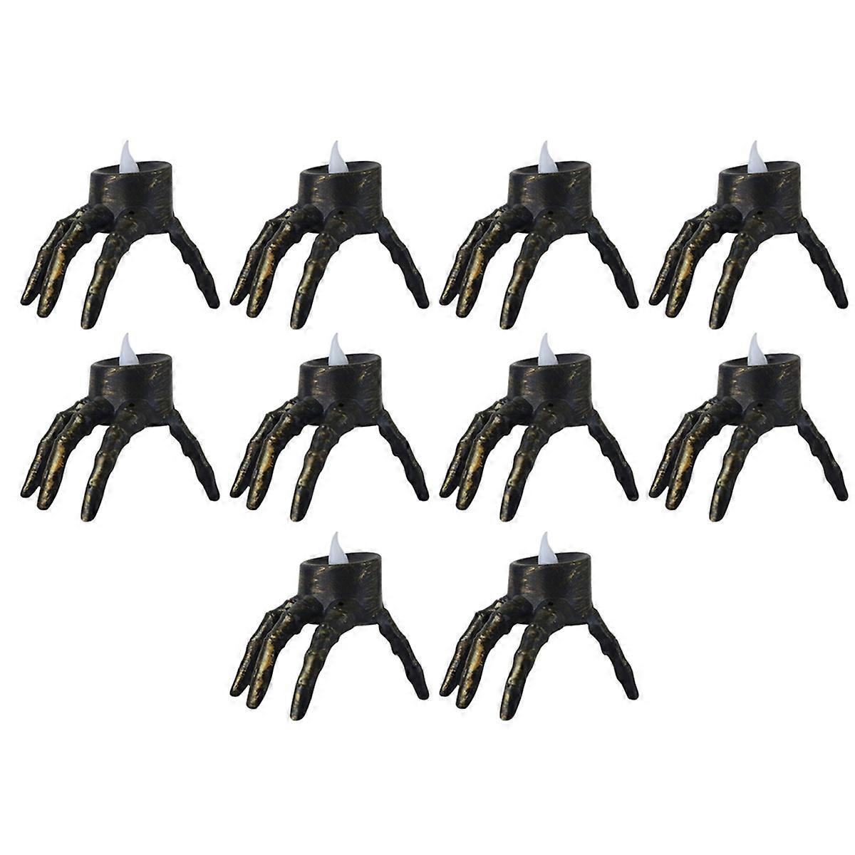 Halloween Skeleton Hand Lamp, LED Electronic Light Candle, A