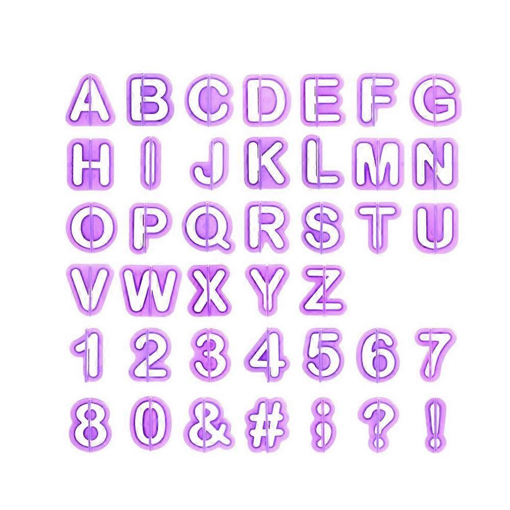 40pcs Punctuation Mark Letters Numbers Cutters for Decorating Sugarpaste Biscuit Cake
