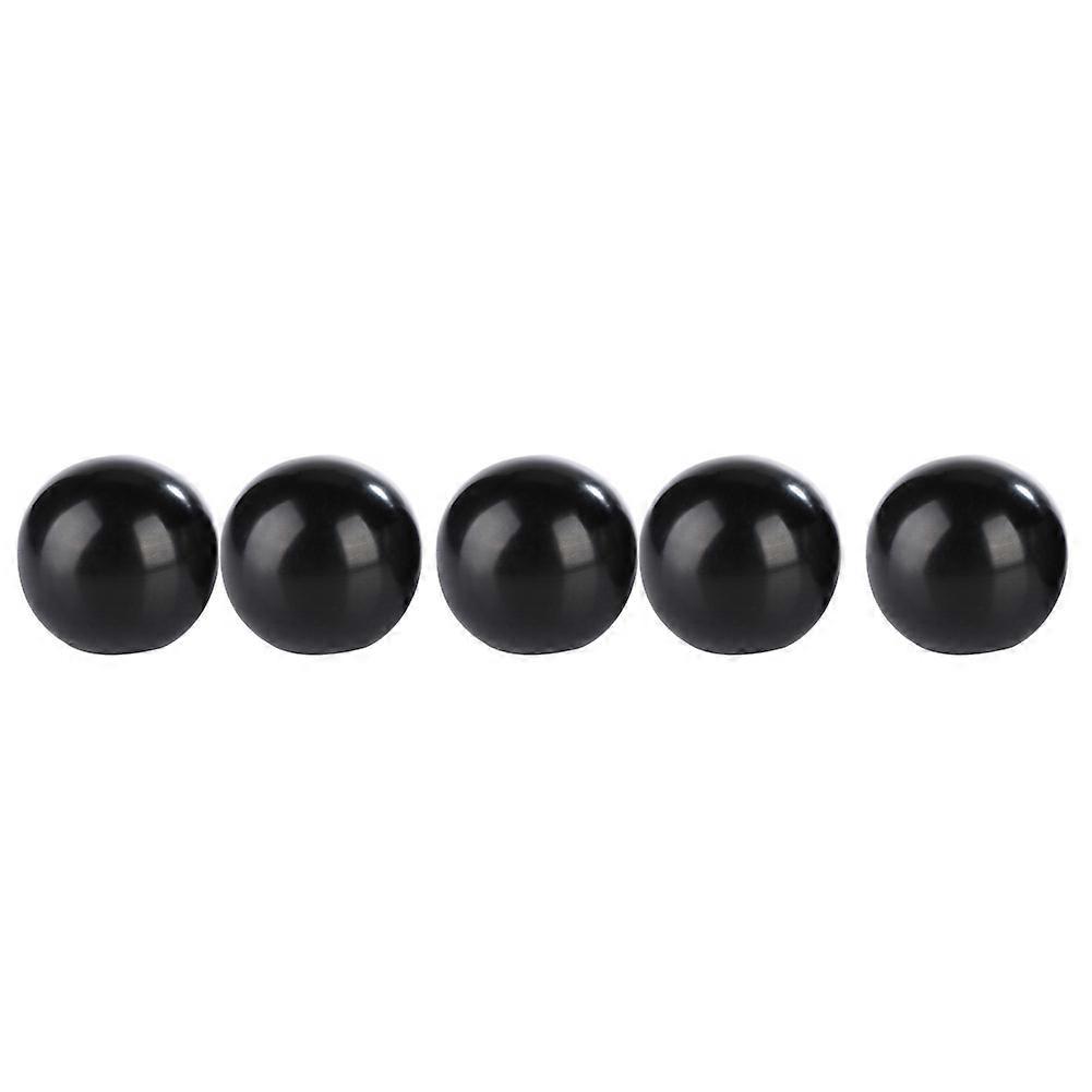 5Pcs Black Bakelite Ball Lever Knob M12x40mm Copper Insert