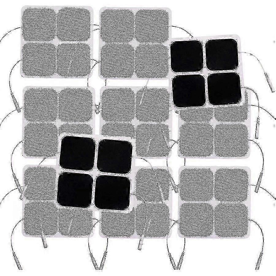 40Pcs Tens Unit Pads 2x2 Electrodes For Ems Muscle Stimulator Electrotherapy Pads