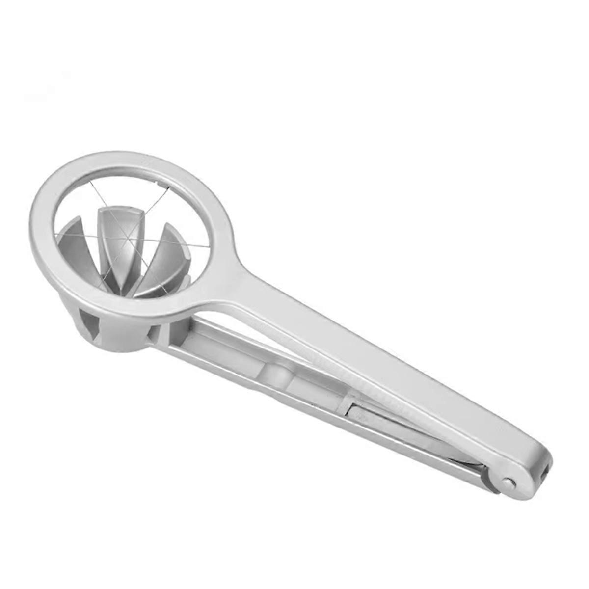 Multifunctional Aluminum Egg Cutter with Handle,Portable Egg Slicer for Preserved & Fresh Eggs, Kitc