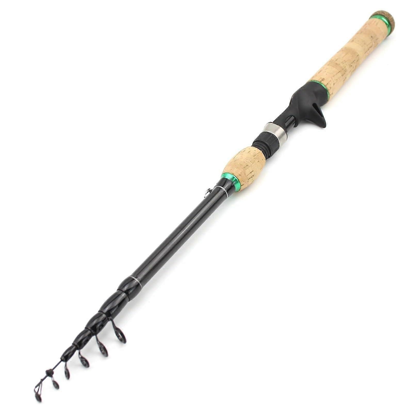 1-piece telescopic fishing rod set, suitable for lake fishing, size: 1.8m, 2.1m, 2.4m, 2.7m
