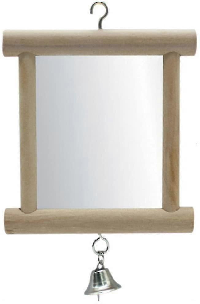 Pet Bird Mirror With Bell Interactive Parrot Toy Parrot Macaw Parrot Mirror