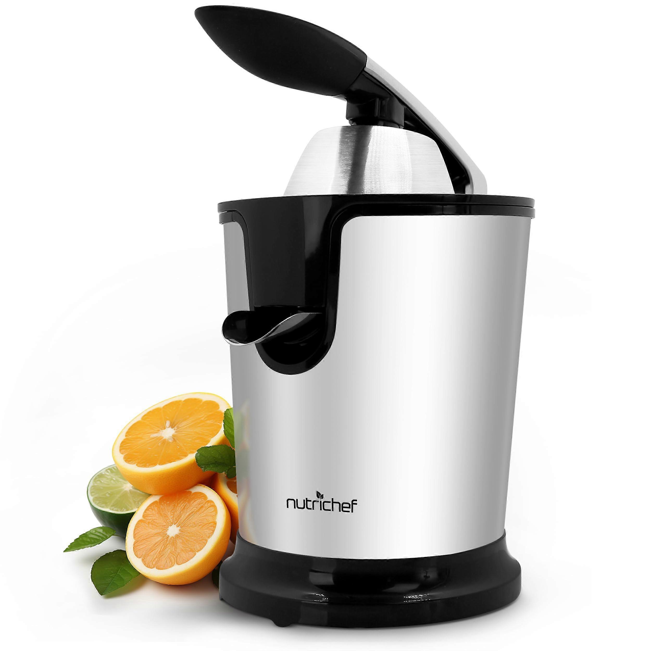 Electric Juicer Stainless Steel Machine-160W Power Juice Press,Citrus Juicer & Squeezer Masticating Machine-Easy to Clean