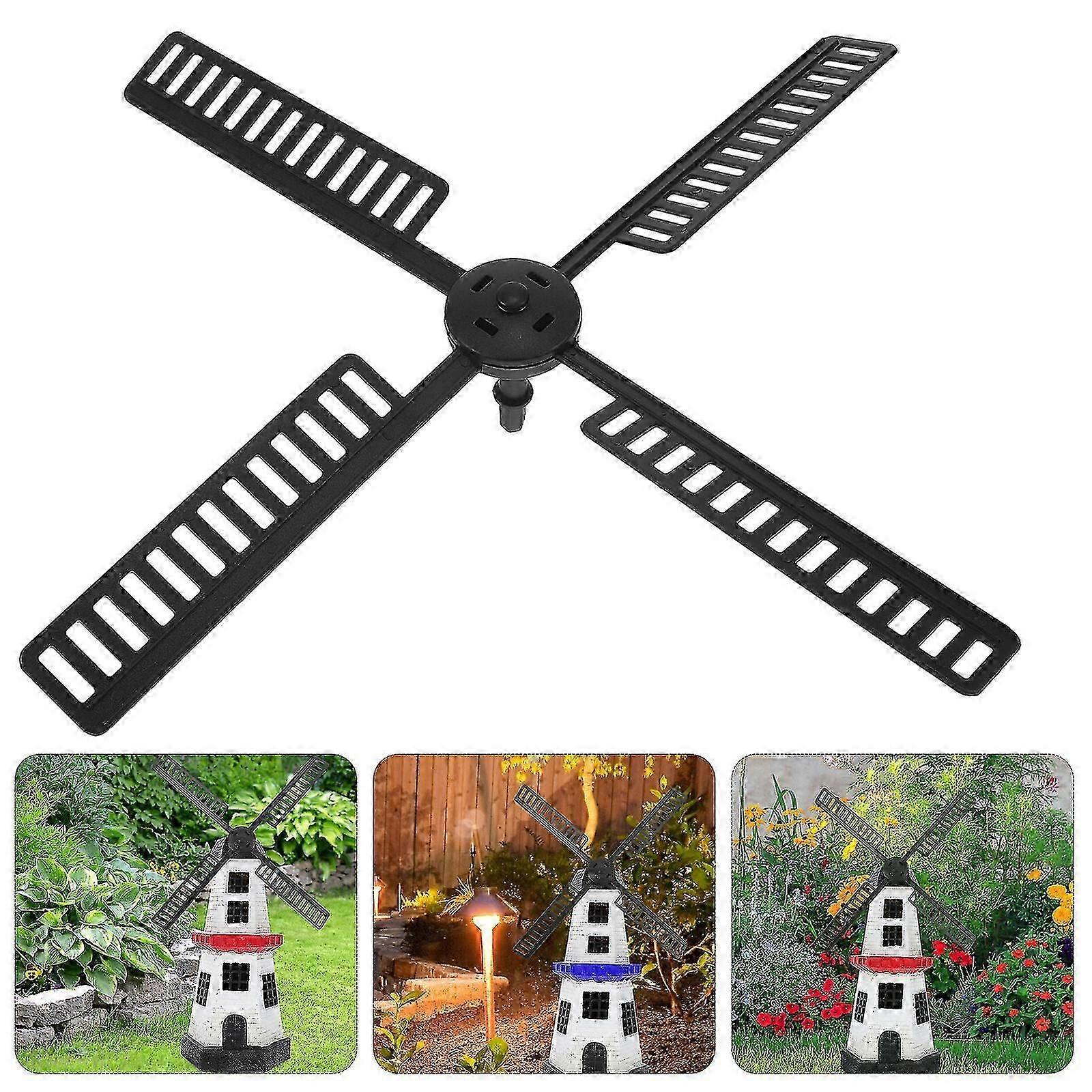 1 Set Wind Mill Accessories Garden Windmill Blades Plastic Wind Mill Leaf Wind Mill Part