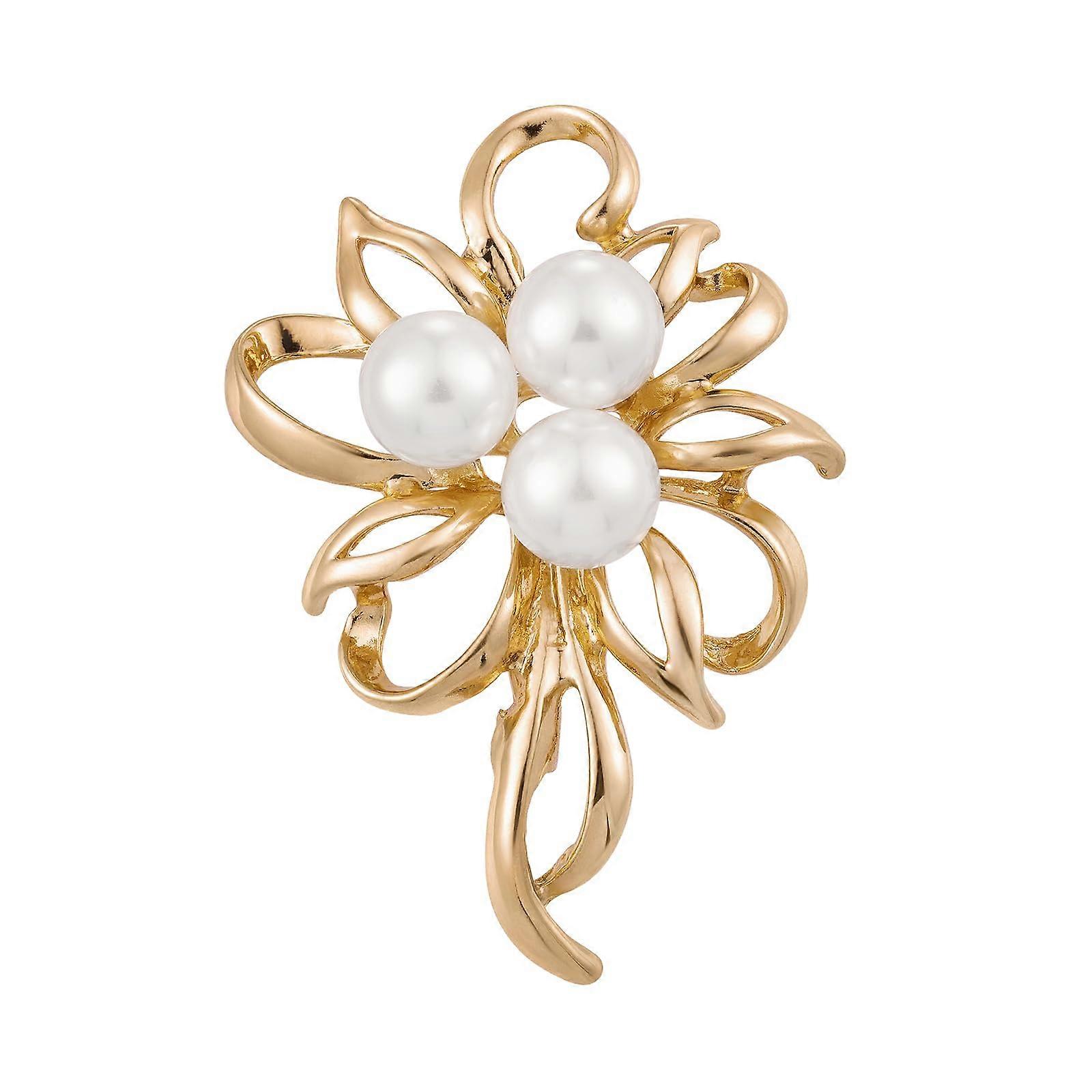Flower Simular Pearl Elegant P Brooch jewelry wedding