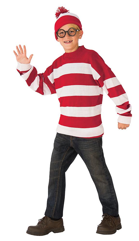 Boy'S Deluxe Where'S Waldo 服装
