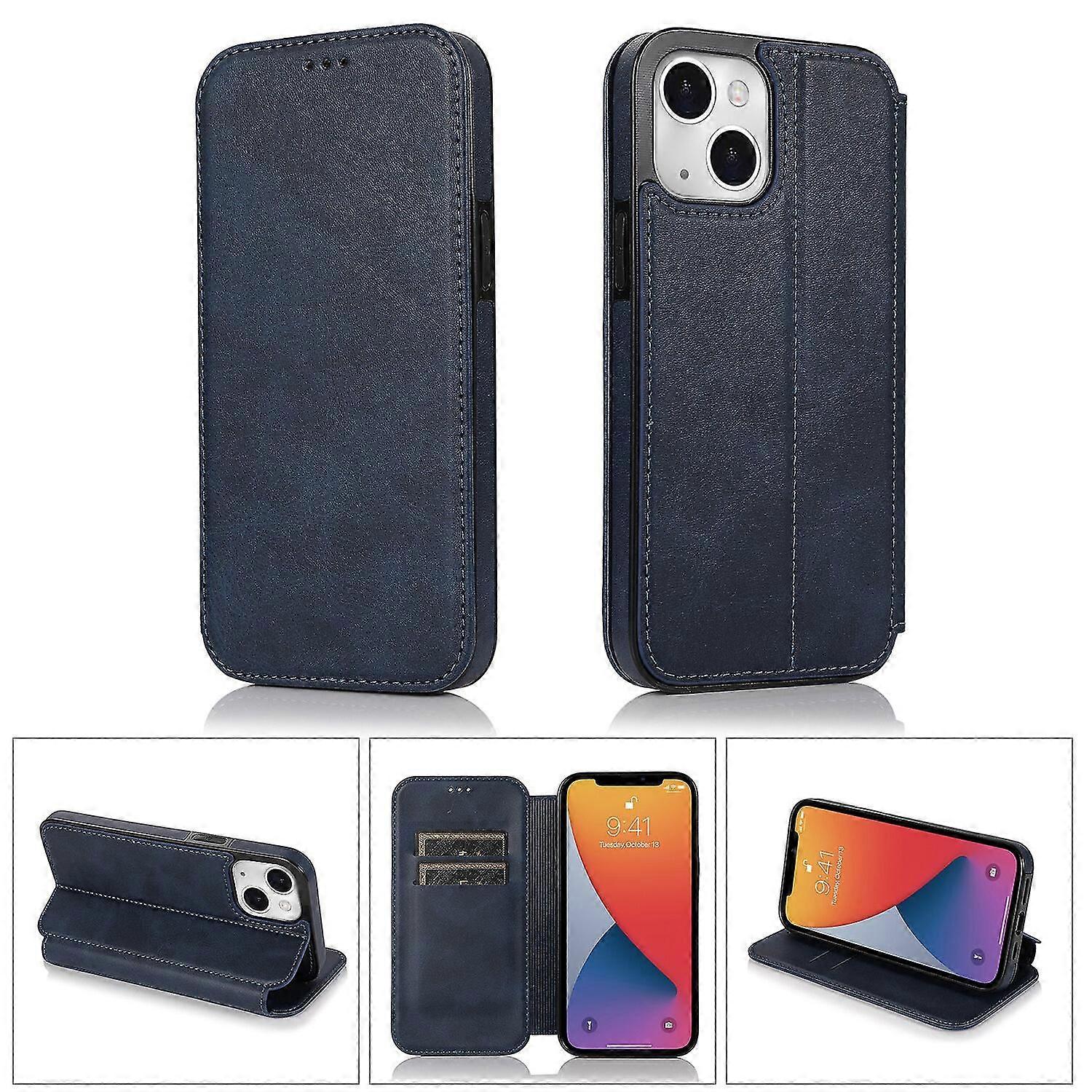 iPhone 13 Mini Case Leather Wallet Flip Phone Case