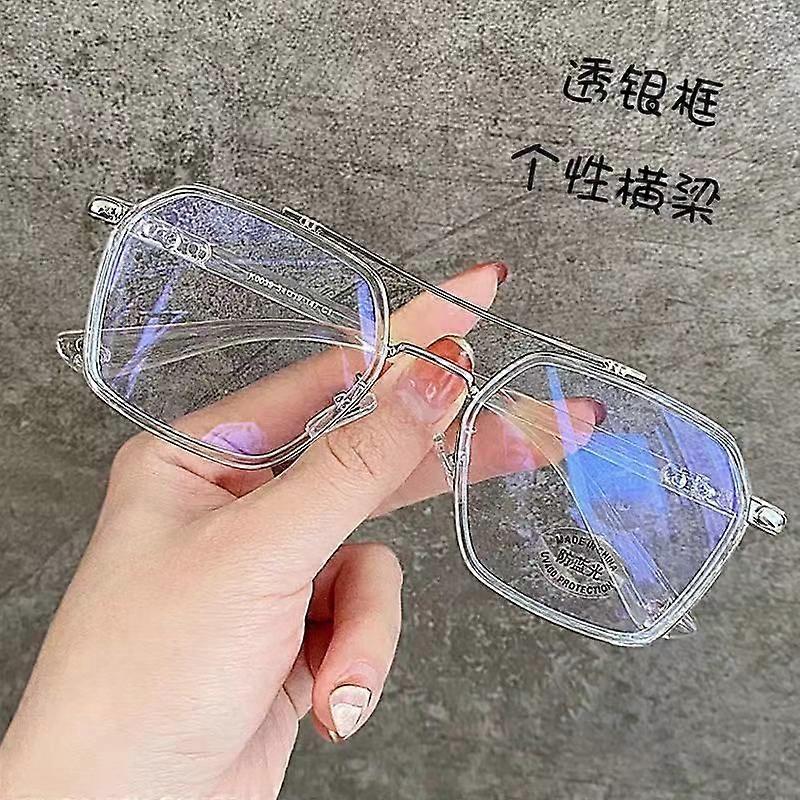 2021 Metal punk Computer Glasses Frame Women Men Anti Blue Light square Eyewear Blocking Glasses Optical Spectacle Eyeglass