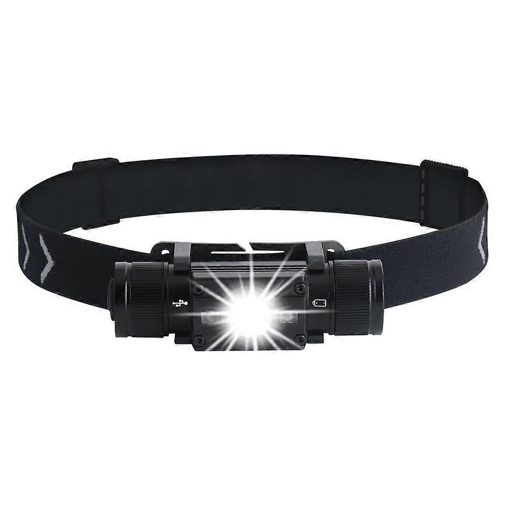 18650 Type-C Rechargeable Battery Powered HP300 L2 Waterproof LED Headlamp 7 Light Modes Ideal for Camping Hunting
