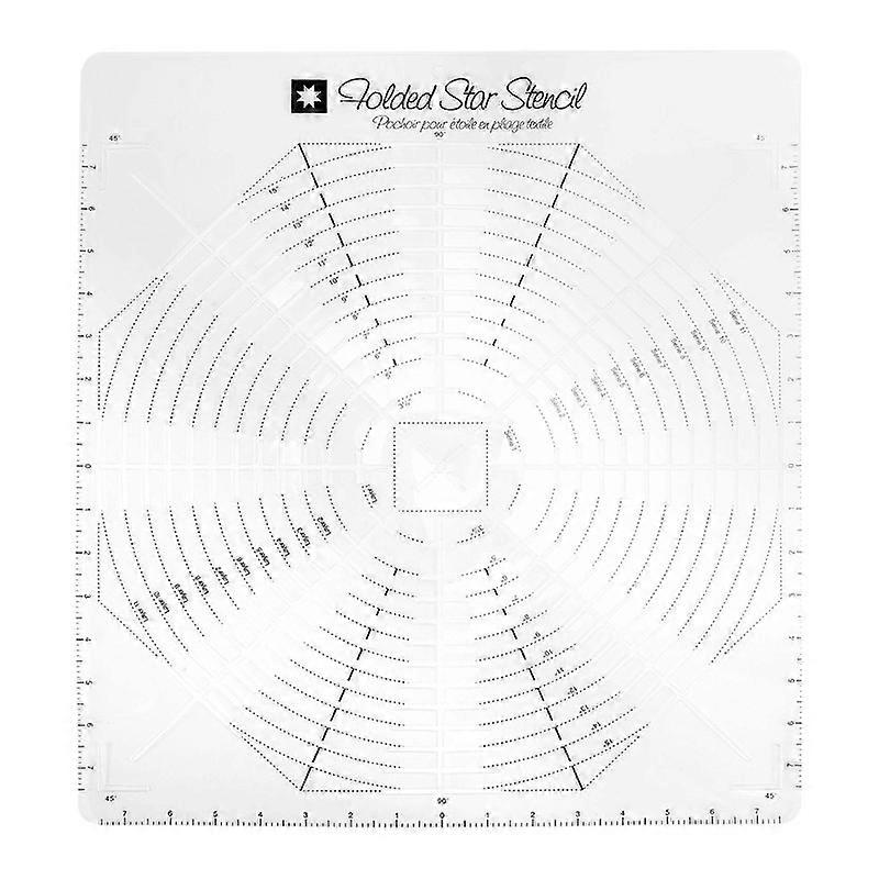 Folded Star Guide Template for Fabric, Printed Interfacing Templates Made for Use with Round or Square Folded Patterns