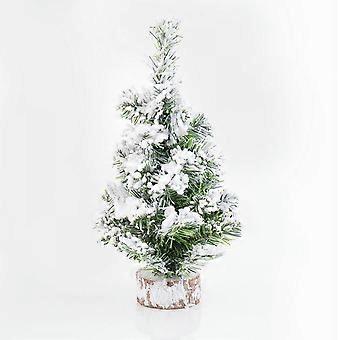 Mini Albero Di Natale 42 Pezzi, Piccolo Pino Con Base In Legno, Decorazione Da Tavolo Per Feste, Casa, Natale, Fai Da Te - 3
