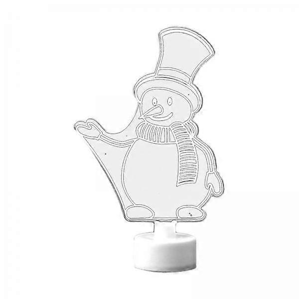 Glowing Christmas Ornaments LED Lighted Festive Table Decor Miniature Props