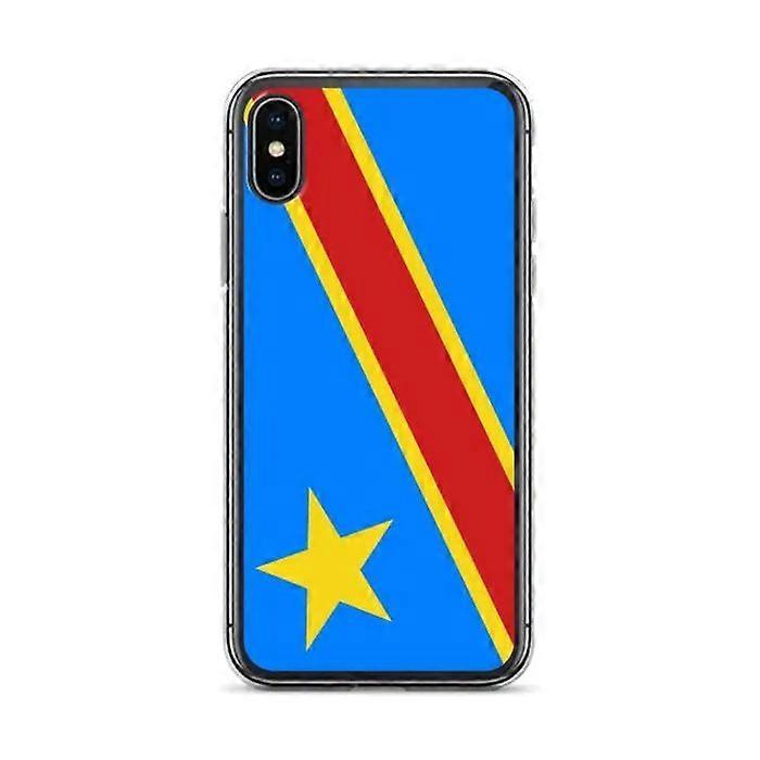 Congo Democratic Republic Flag Phone Case - iPhone X