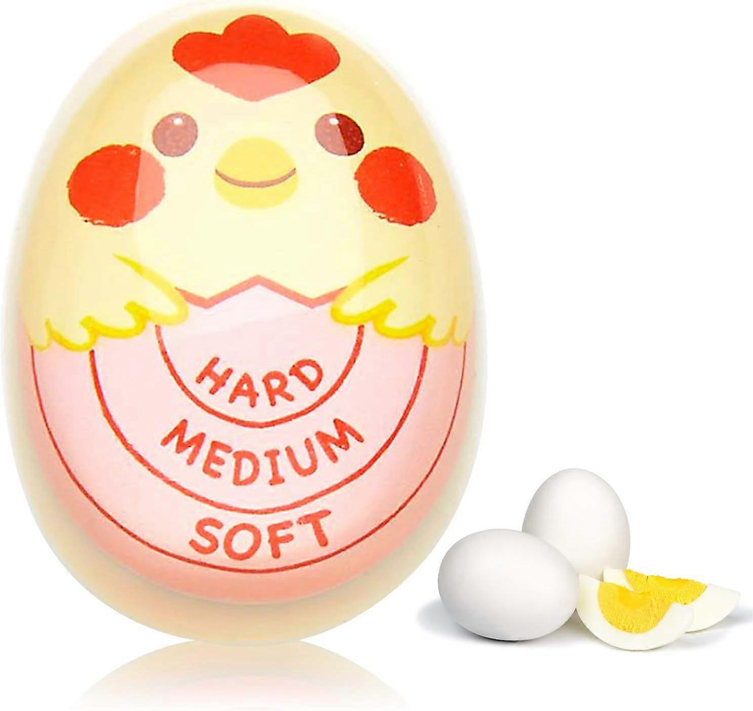 5.5X4.1X3.2cm Boiled Egg Timer, Kitchen Egg Timer, Color Changing Egg Timer Reusable Safe Egg Timer for Boiling Eggs
