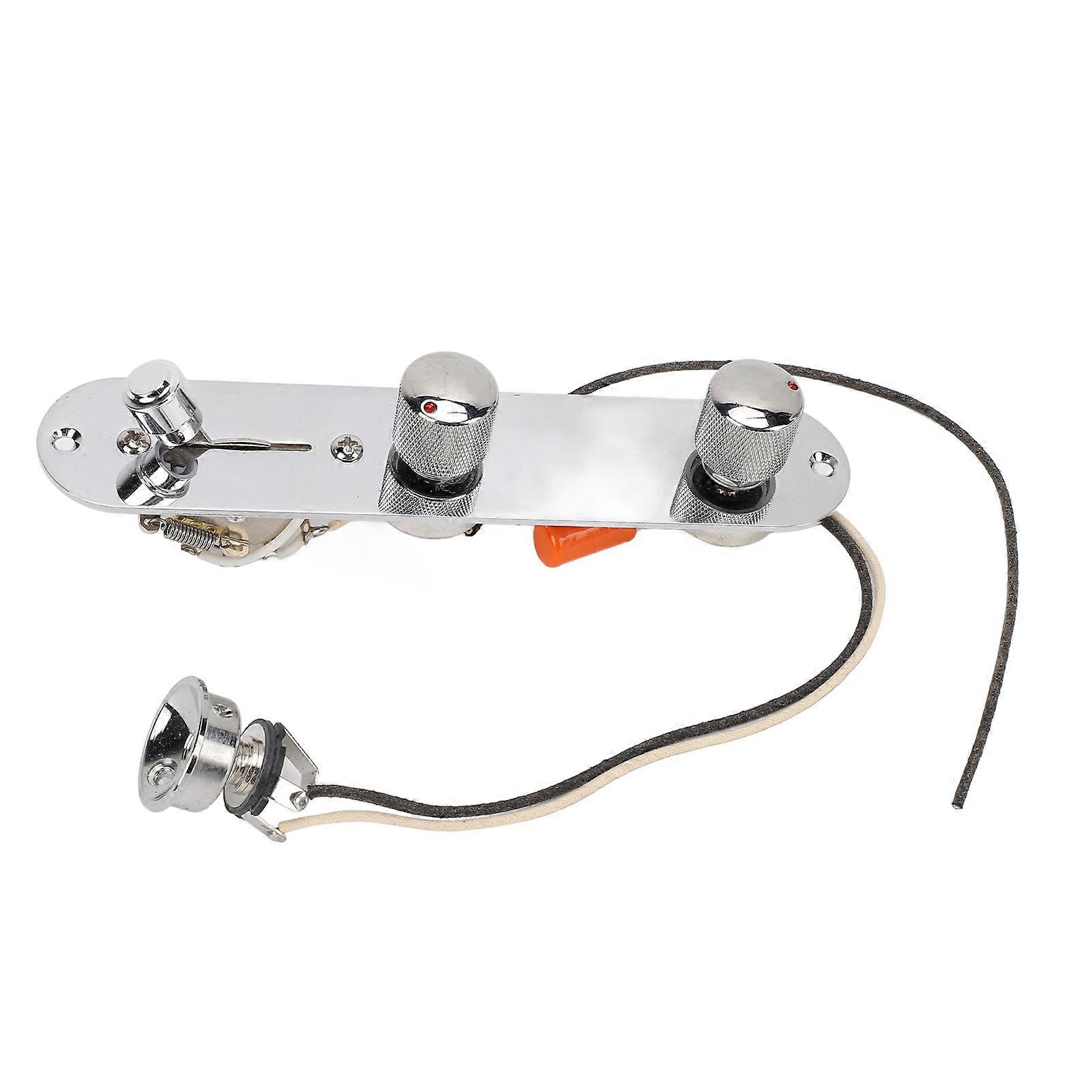 Guitar Control Plate 5 Way Switch 250KΩ Potentiometers Volume Tone Controls Plate for Tele Guitar