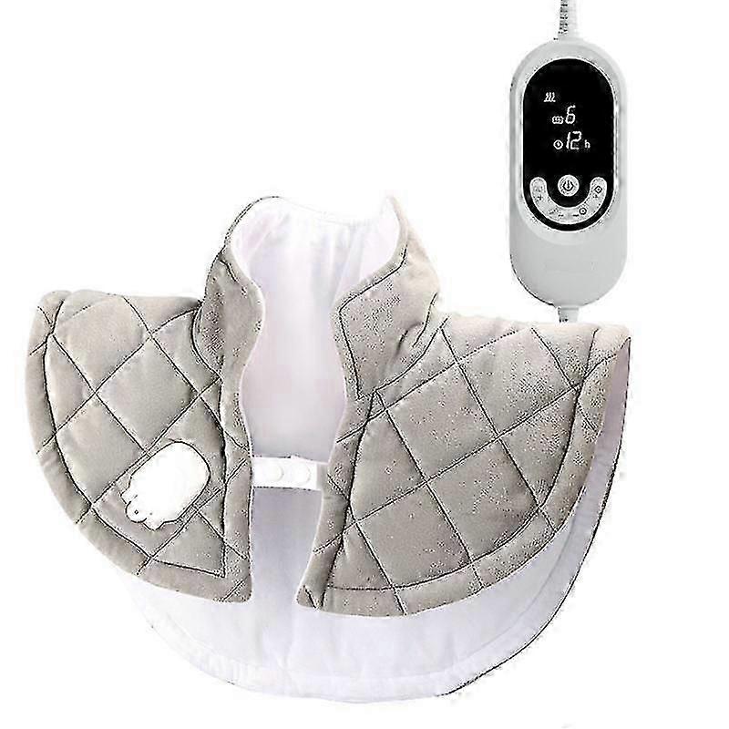 An aggravating heating pad for relieving neck and shoulder pain