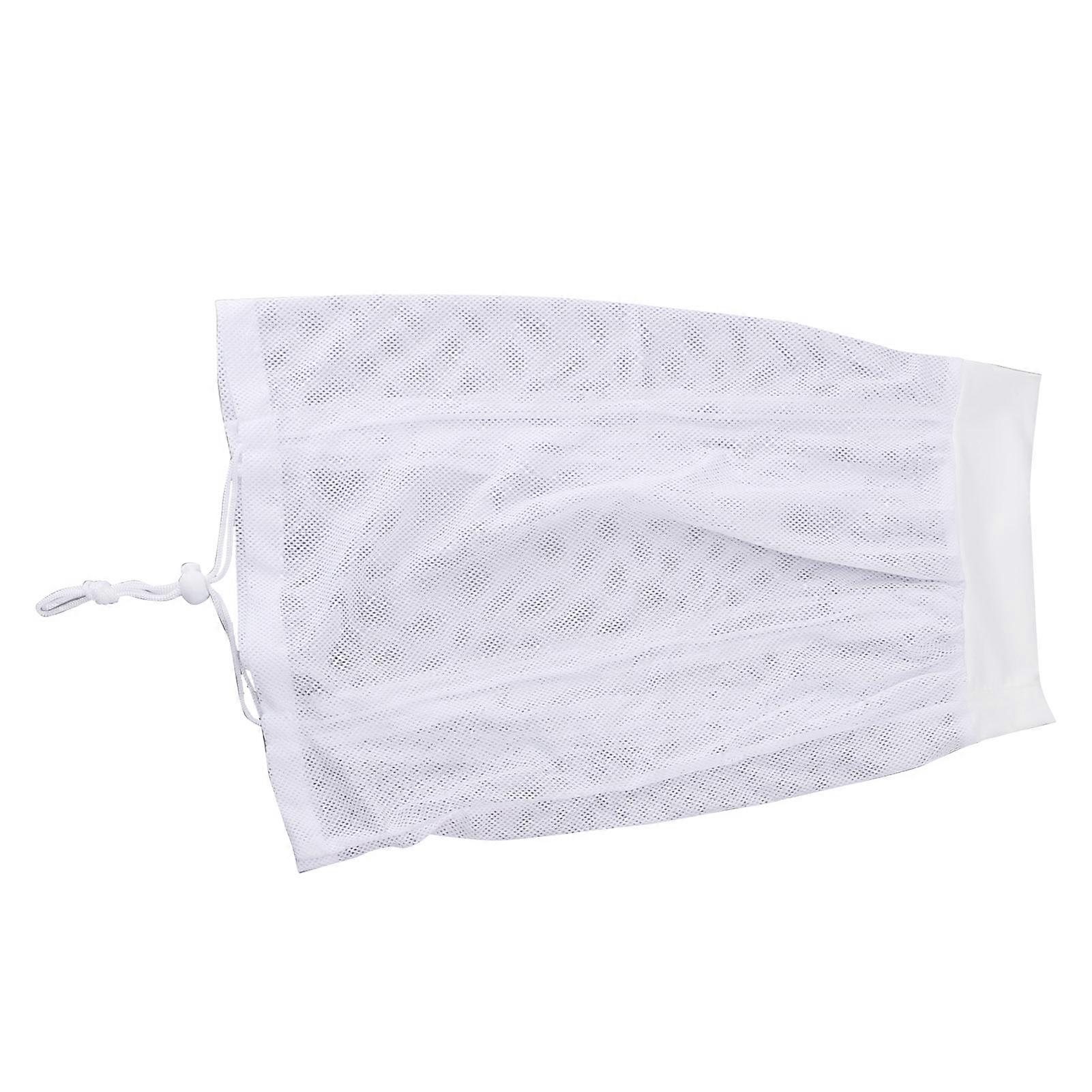 2PCS Net Plopping Cap Multifunctional Adjustable Drawstring Curly Hair Drying Net Bonnet for Home Hotel White 
