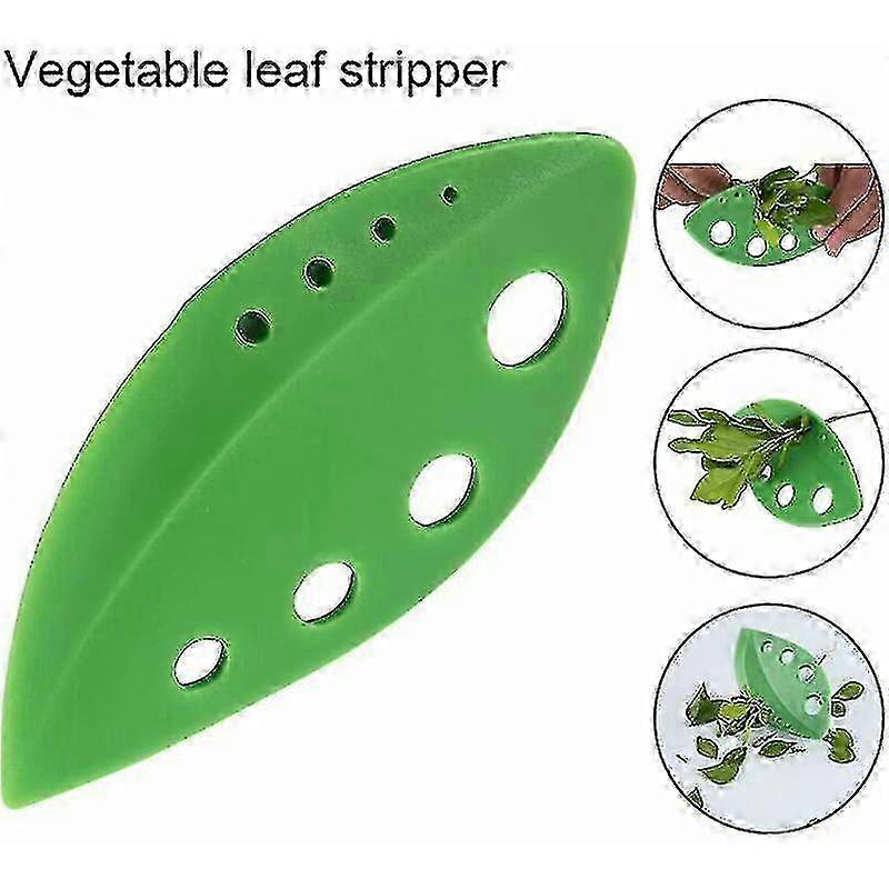 Safety Herb Stripper Plastic Edge Vegetable Leaf Separator Tool for Various Herbs