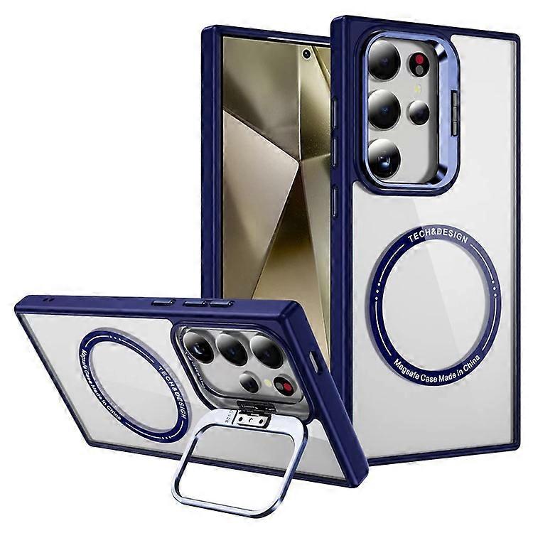 Compatible For Samsung Galaxy S25 Ultra Case Kickstand Clear Phone Back Cover Compatible with MagSafe