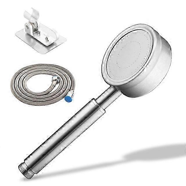 Bathroom Hose Holder Set - Silver