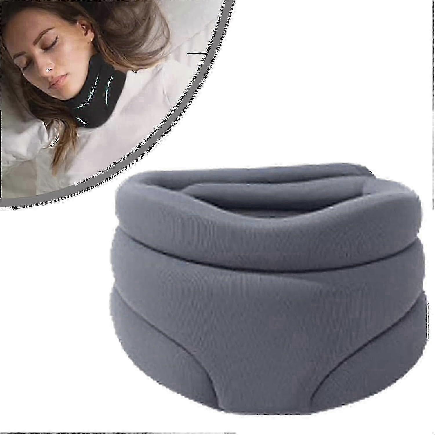 Optimerad nackskydd mot snarkning för smärtlindring - Grå