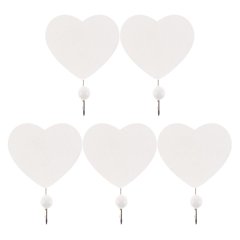 Versatile Heart Design Wall Hooks, Ideal for Small Spaces and Decor
