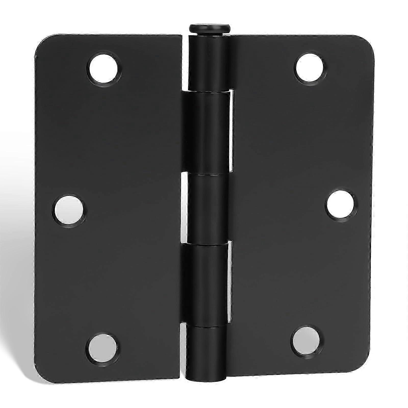 24 Pack Matte Black Door Hinges Suitable for Interior Doors 3.5 Inch