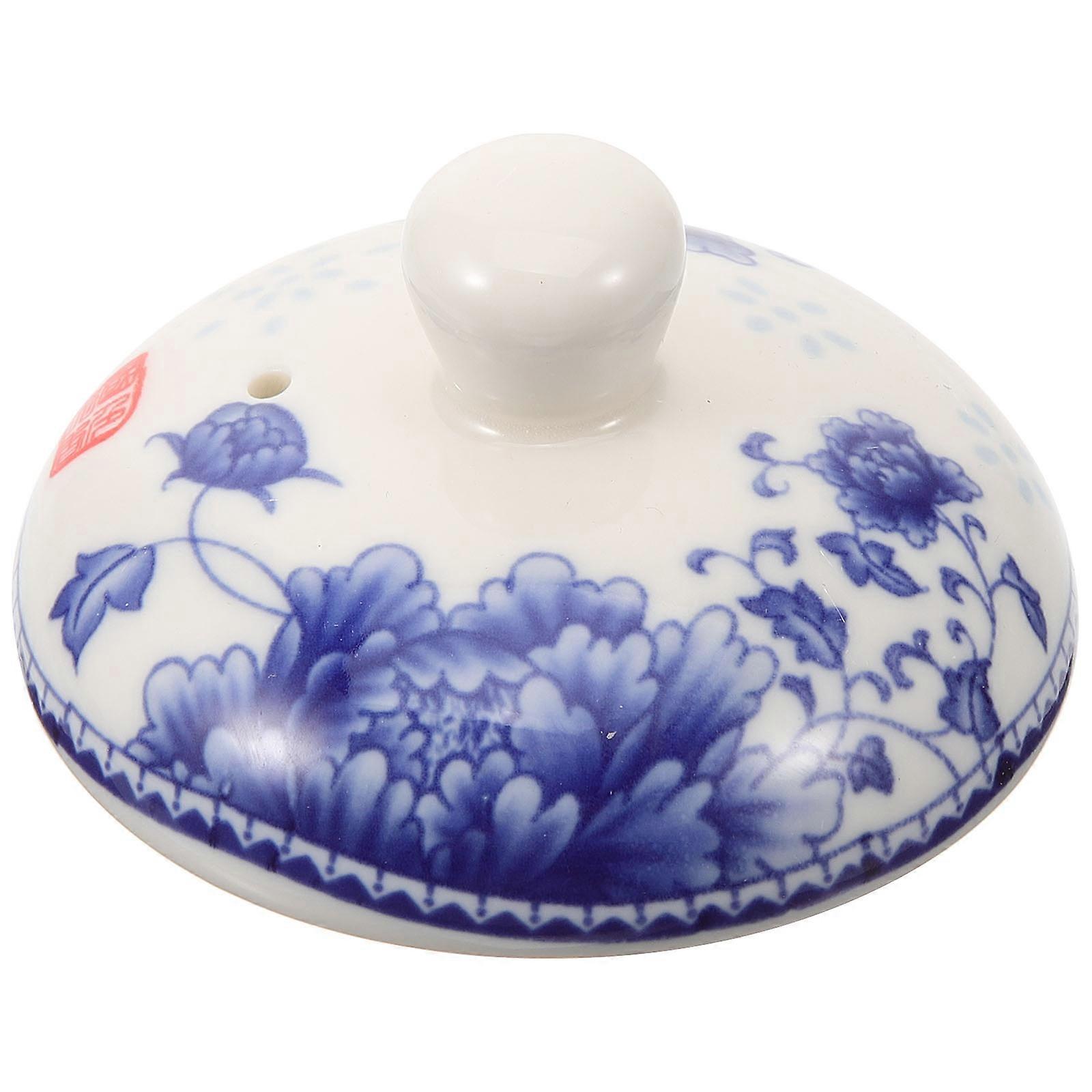 Ceramic Teapot Replacement Lid with Smooth Edge Design for Various Teacups – Leak Resistant and Dust Proof Accessory for Tea Enthusiasts
