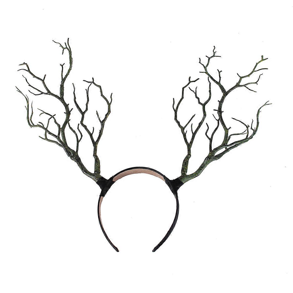 Darkly Style Simulated Branch Headband for Women – Lightweight Halloween Hair Hoop for Cosplay, Parties, and Photography – Unique Witch Headdress