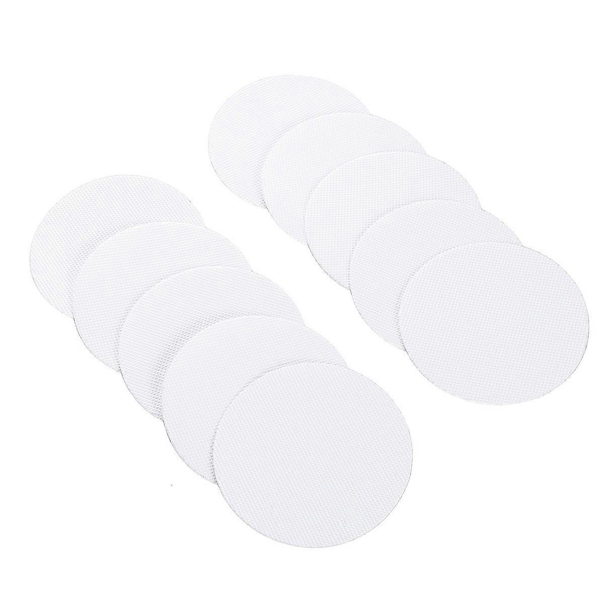 Non-Slip Bathroom Sticker Round Shape PEVA Material Bathing Safety Flooring 10cm 20Pieces