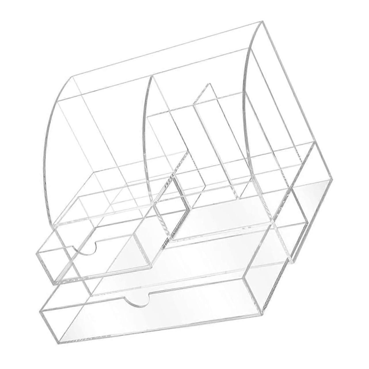 Acrylic Storage Box Lockable for Cosmetics and Make Up Drawer Small Cosmetic Shape Desk Lips Organiser Make Up Organiser Shelf Worktops